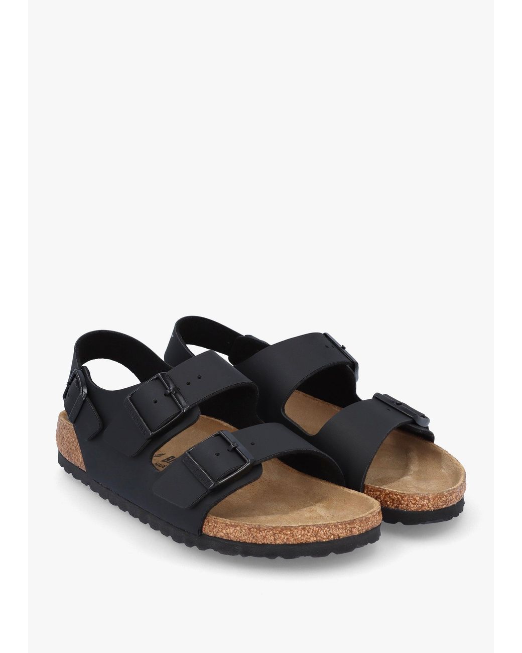 Birkenstock White Milano Birko-Flor Sandals