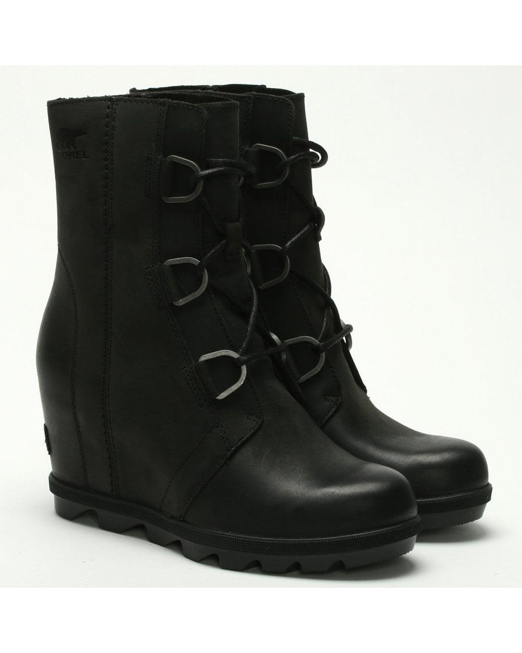 Sorel Joan Of Arctic Wedge Ii Boots in Black | Lyst