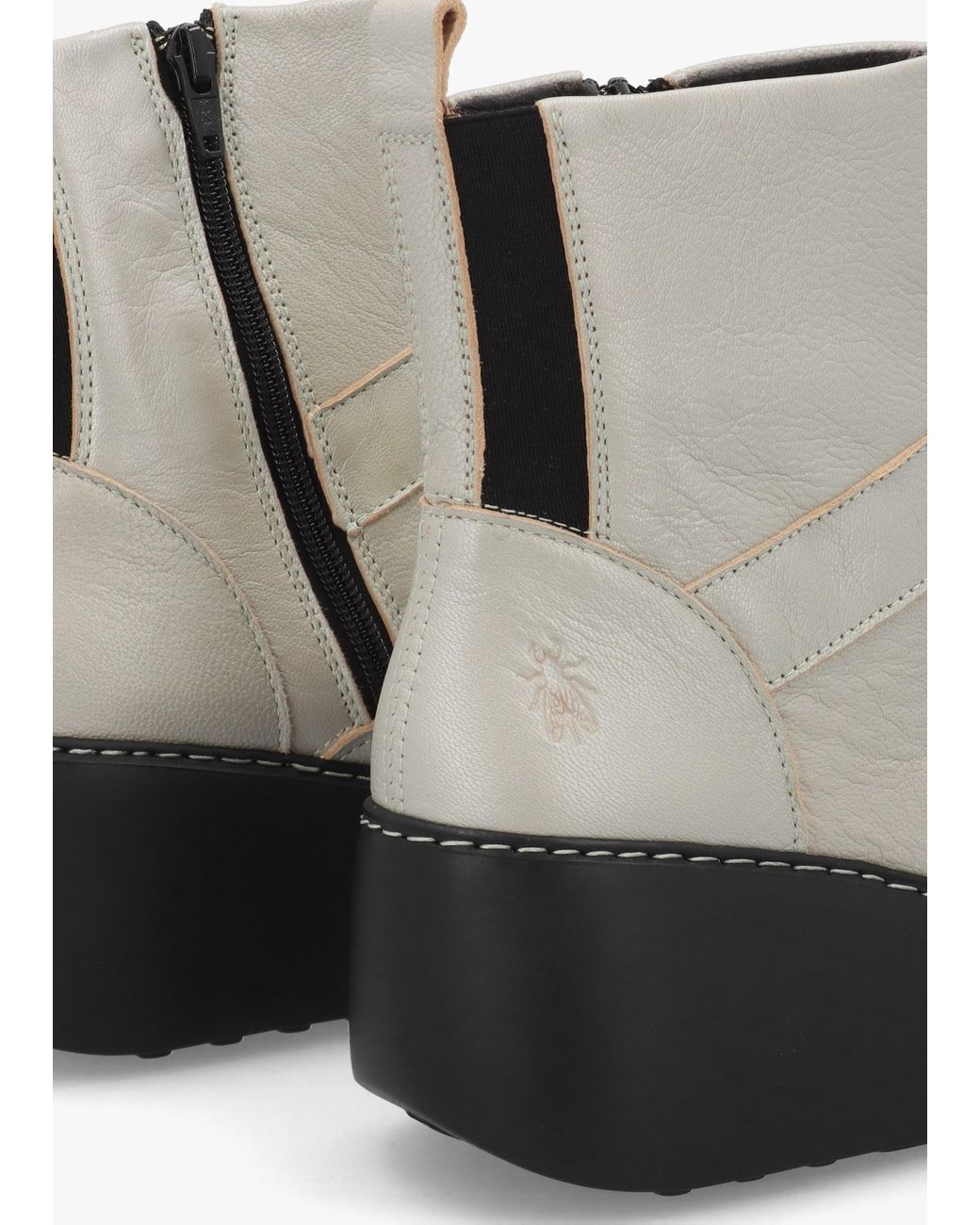 Fly London Multicolor Doxe Leather Wedge Ankle Boots