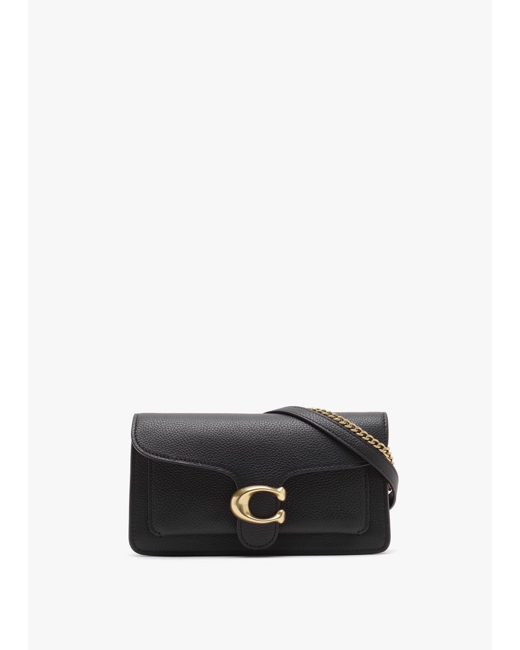 COACH Tabby Leather Chain Clutch Bag Fabric in Black Lyst Canada