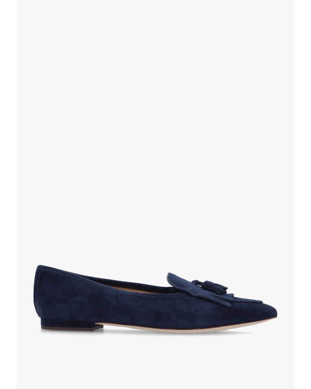 Ralph Lauren Blue Londyn Kiltie Lauren Ballet Pumps