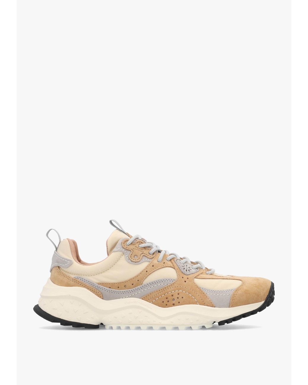 Flower Mountain Natural Wave Uni Cream Light Nylon & Suede Trainers