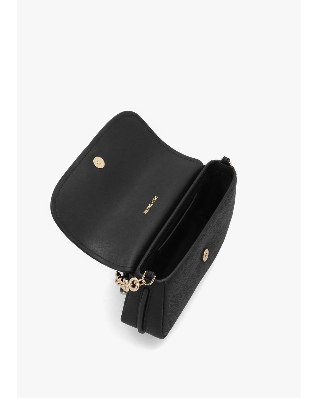 Michael Kors Black Nolita Small Pebbled Leather Cross-Body Bag