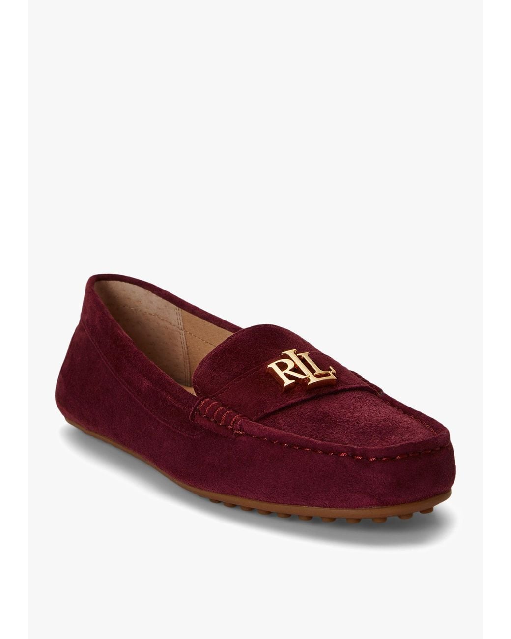 Ralph Lauren Red Barnsbury Loafers