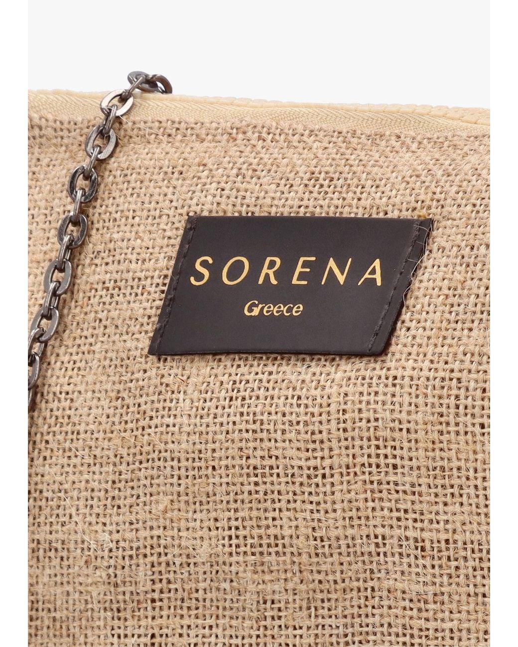 Sorena White One-Of-A-Kind Aristi Natural & Clutch Bag