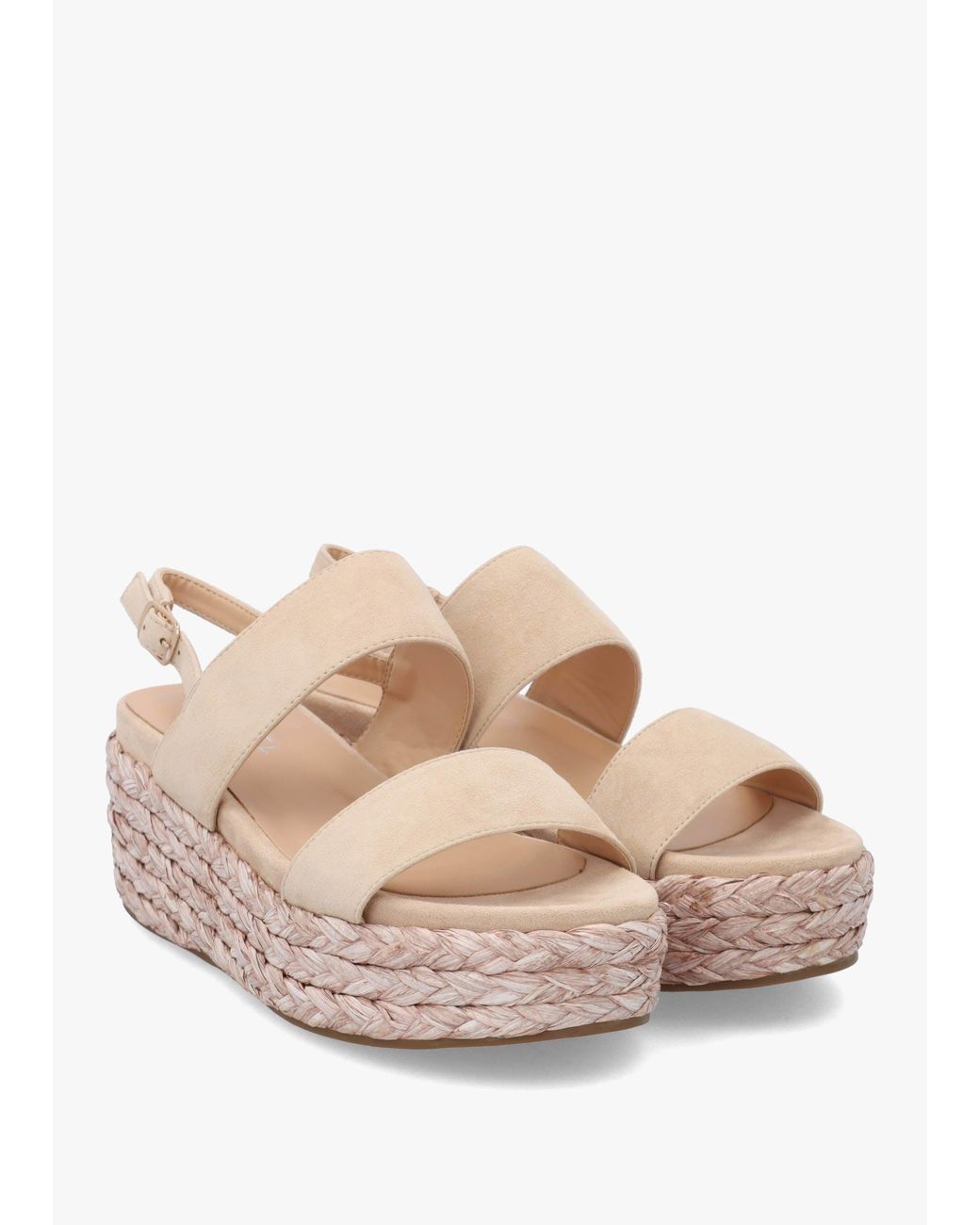 Daniel White Rosalie Raffia Flatform Sandals