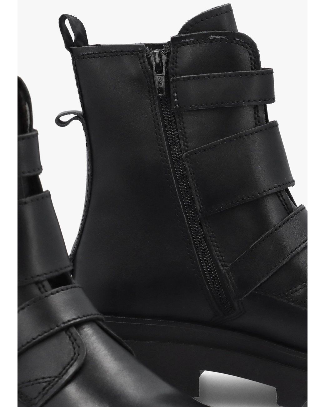 Fly London Black Jeda Biker Boots