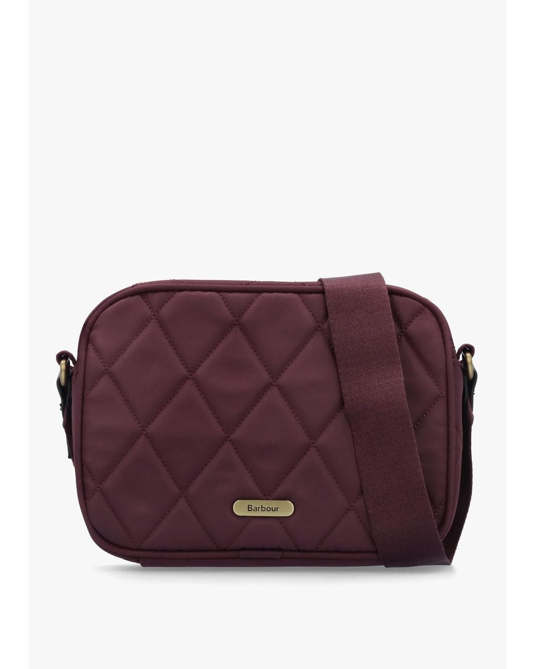Barbour Purple Quilted Fig Cross-Body Bag