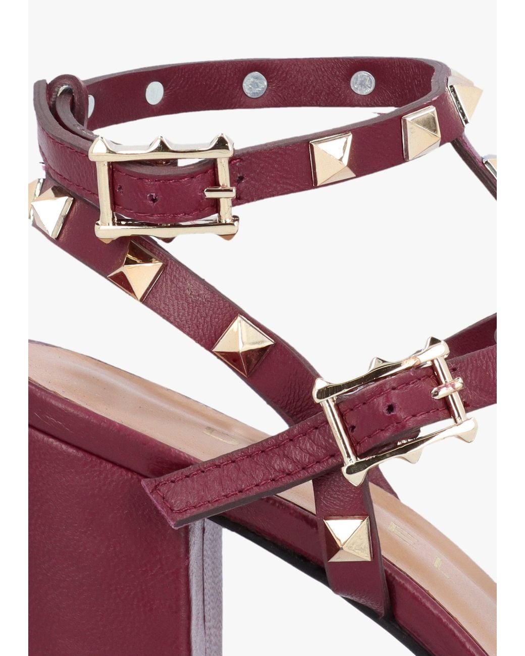 Daniel Pink Pitter Studded Block Heeled Sandals