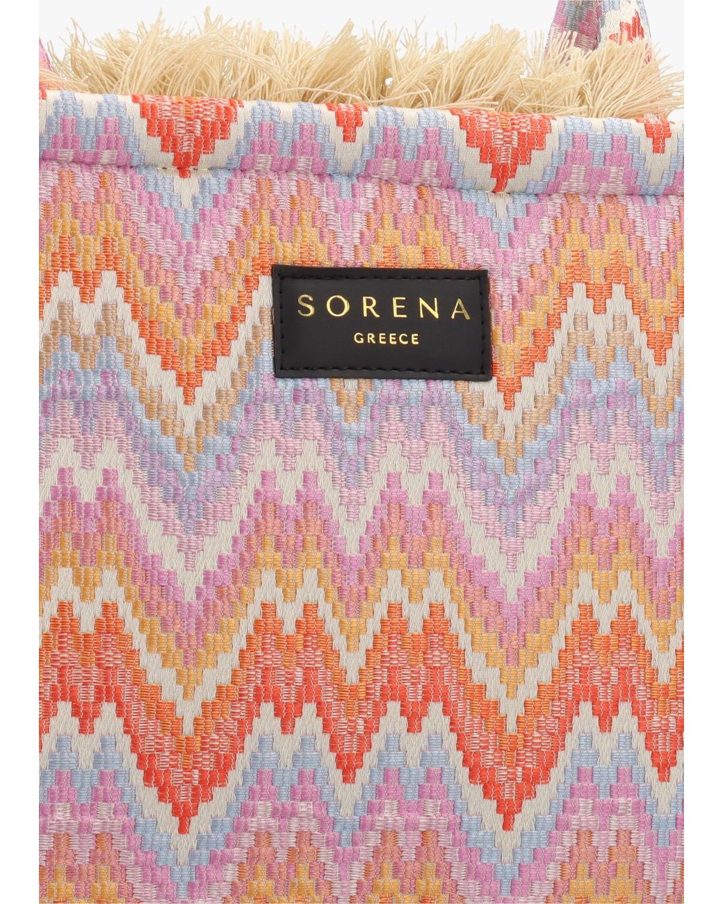 Sorena Pink One-Of-A-Kind Caldera Multicoloured Tote Bag
