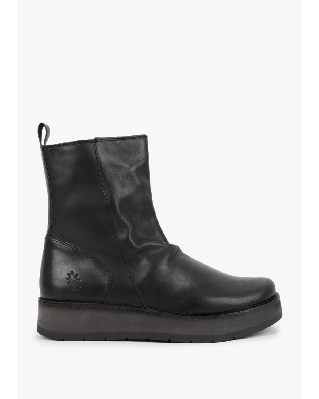 Fly London Black Reno Ankle Boots