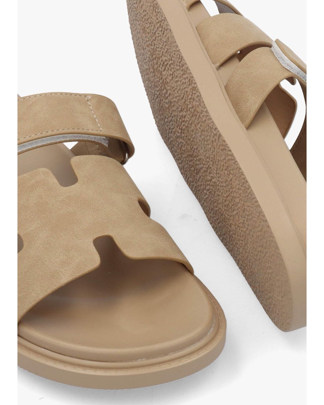 Daniel White Yemmy Taupe H Bar Flat Mules