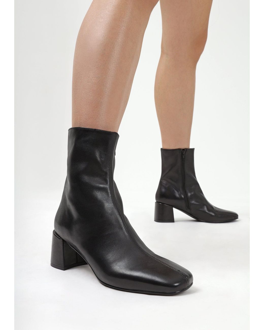 Daniel Black Laney Block Heel Ankle Boots
