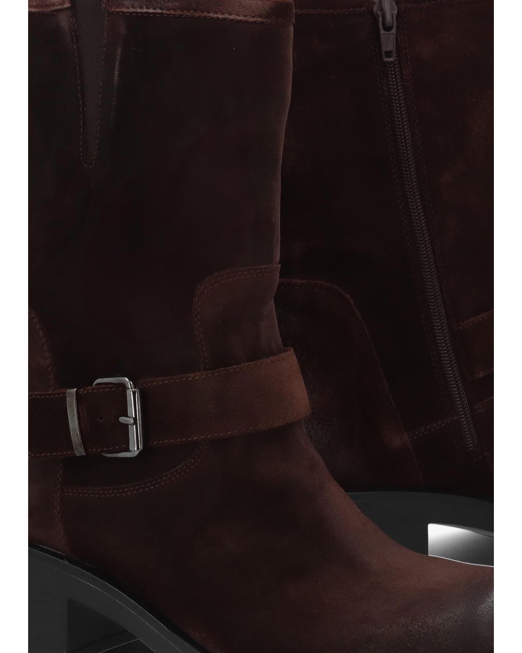 Daniel Black Naomi Buckle Biker Boots