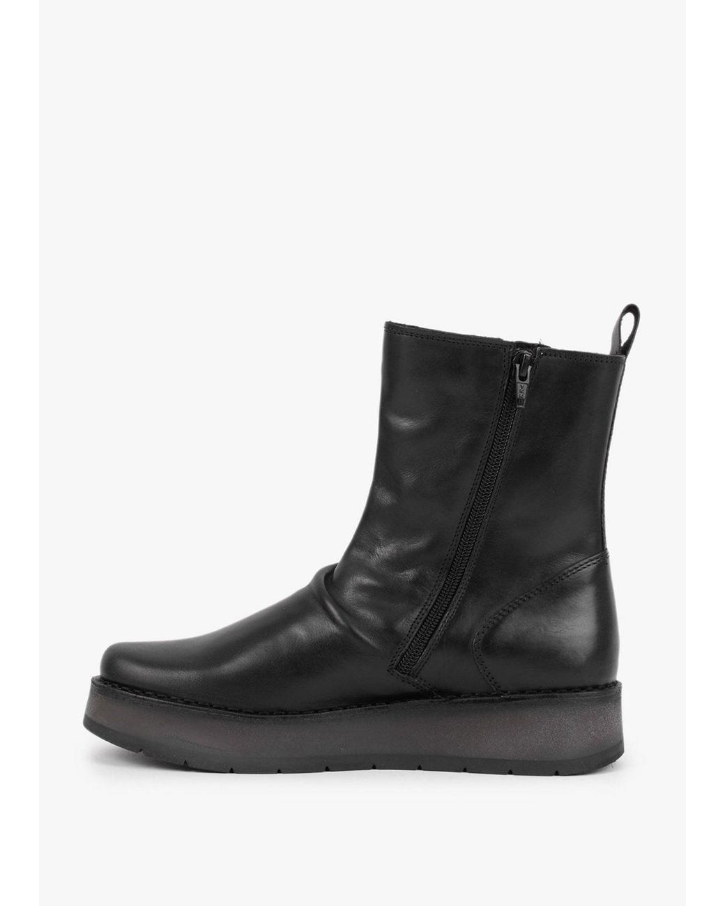 Fly London Black Reno Ankle Boots