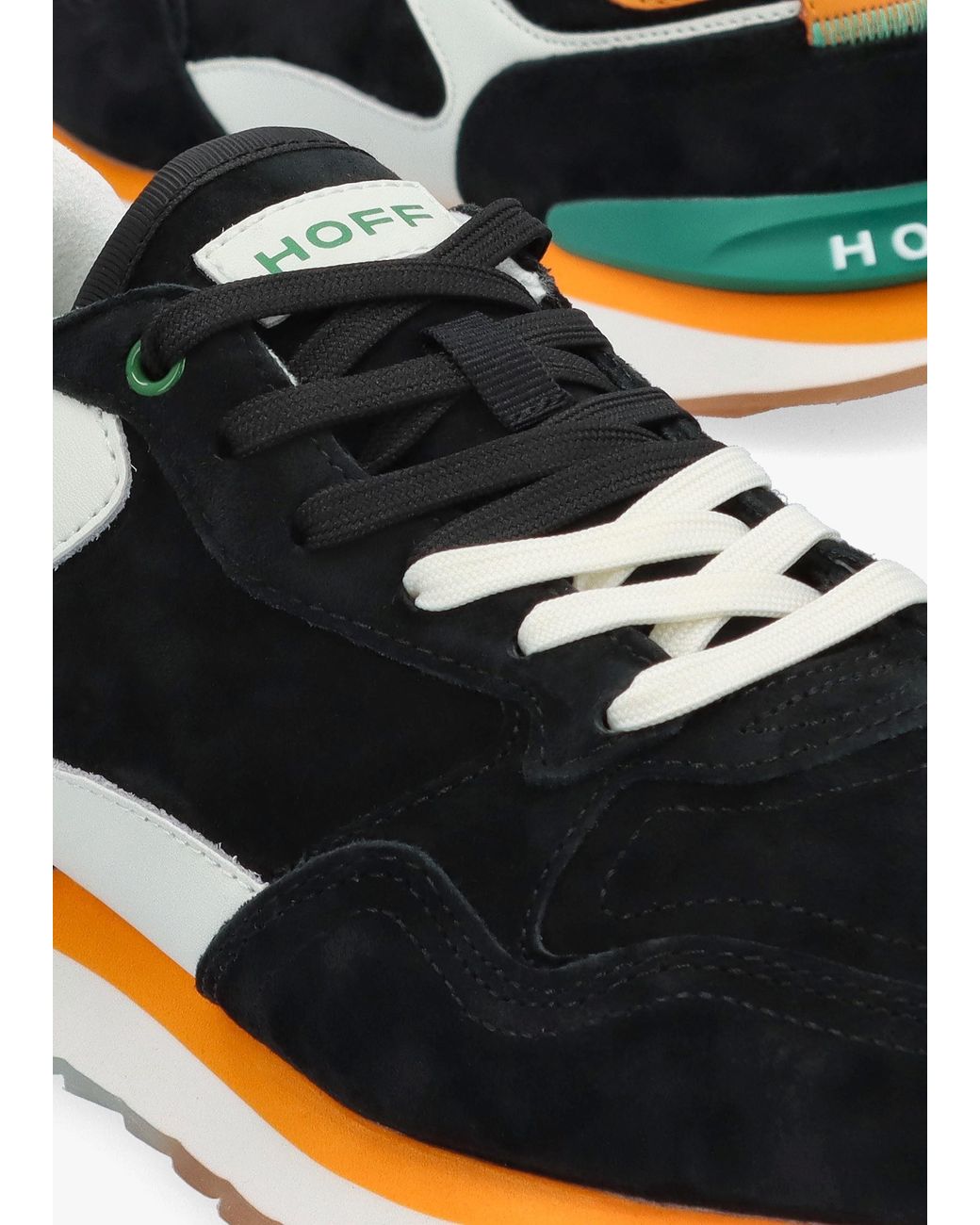 HOFF Black Nigeros Multicoloured Suede Trainers