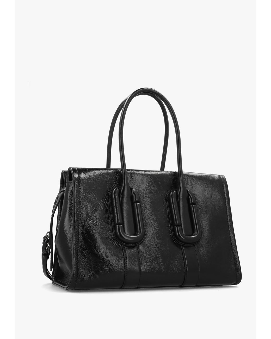 Marc Jacobs Black Babe City Crinkle Leather Tote Bag