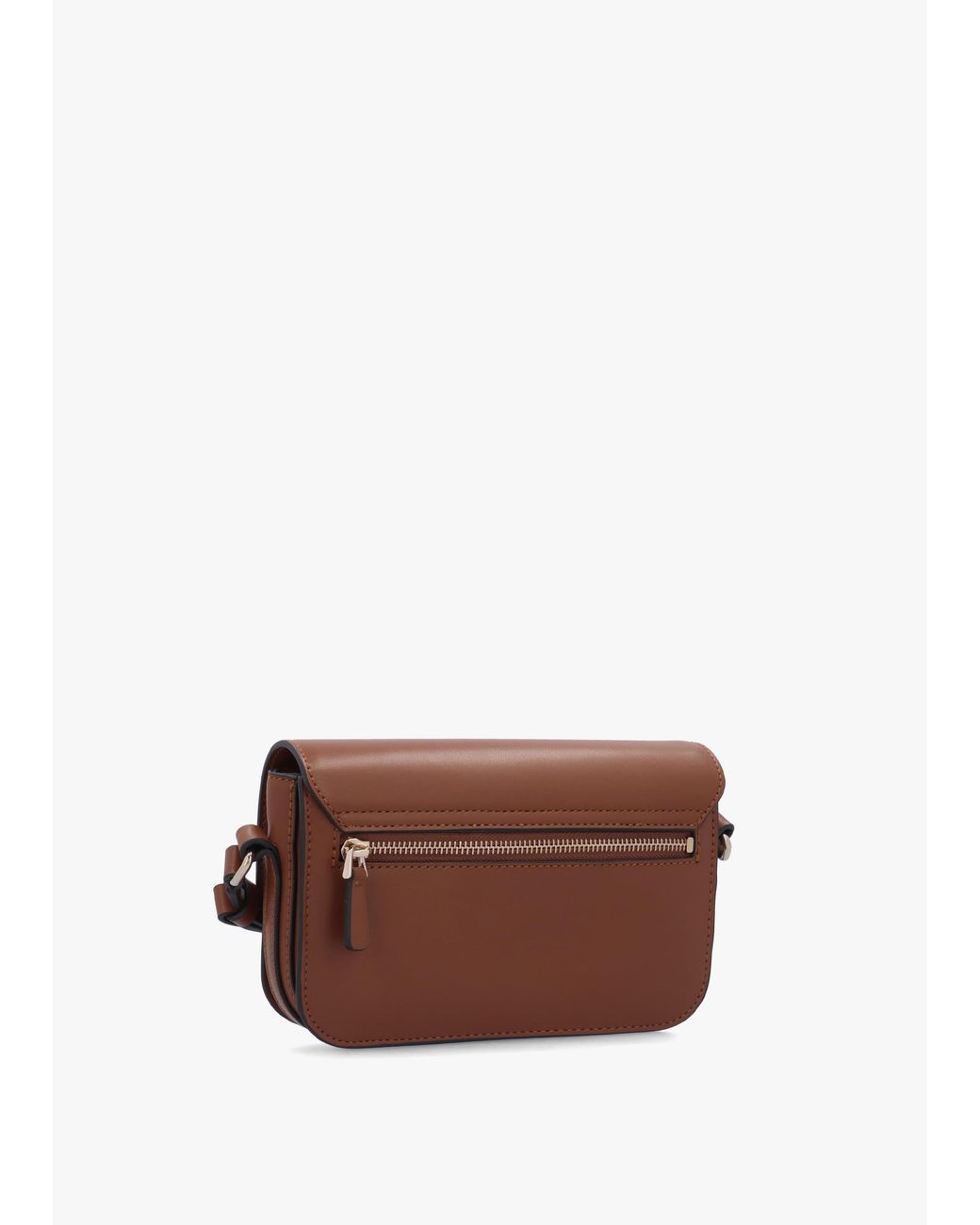 Guess Brown Janie Convertible Cognac Cross-Body Bag