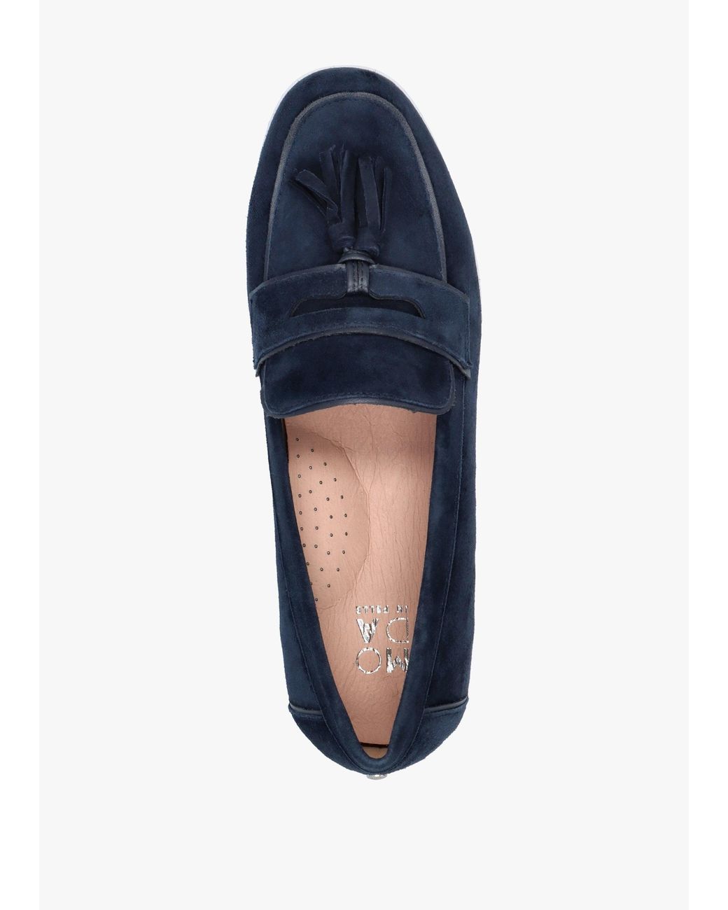 Moda In Pelle Blue Elinia Tassel Loafers