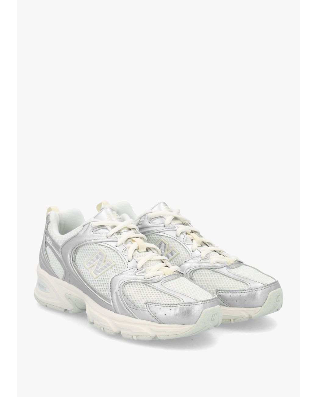 New Balance White U530 Metallic With Reflections Trainers