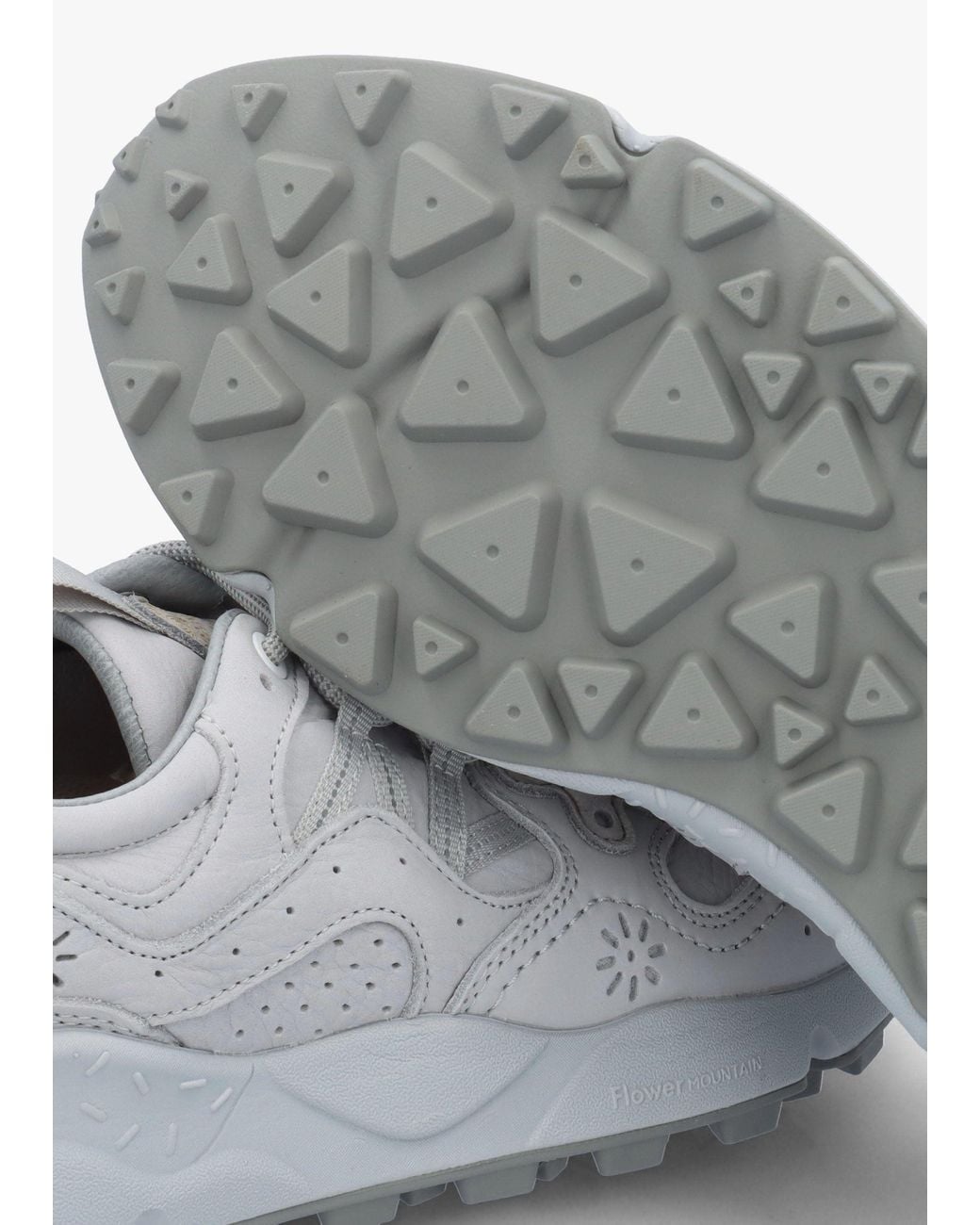 Flower Mountain White Yamano 3 Uni Light Soft Nubuck Trainers