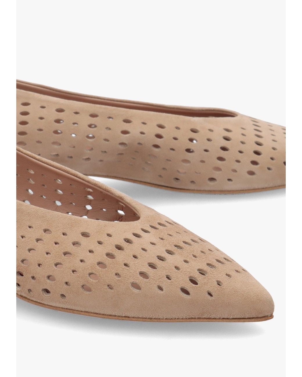 Daniel White Sicily Perforated Flat Pumps