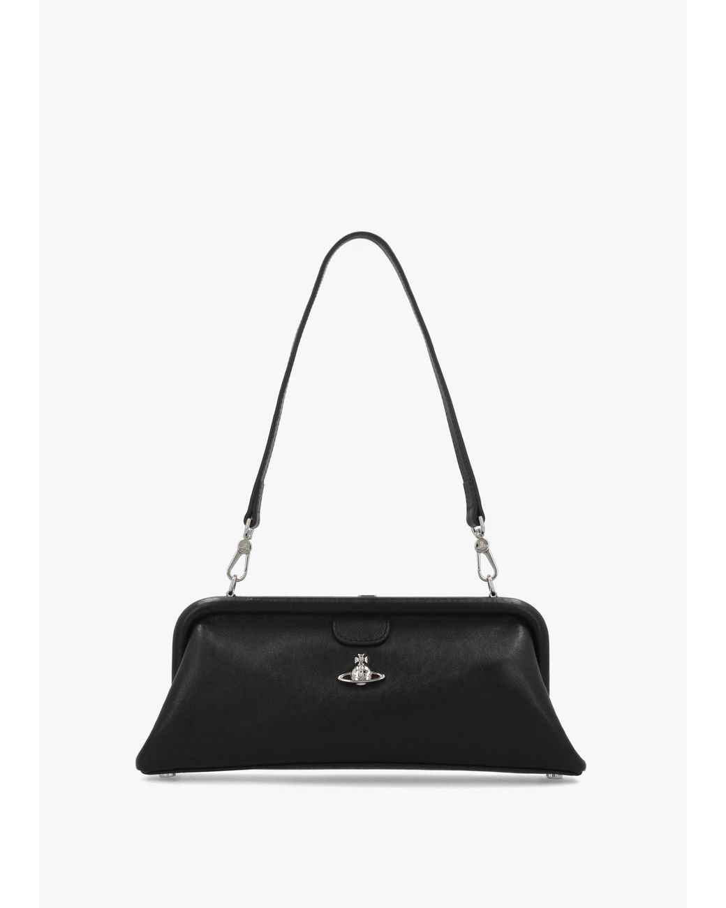 Vivienne Westwood White Jane Frame Shoulder Bag Purse
