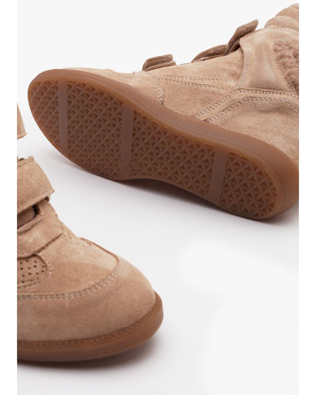 Bronx Brown Jae-Yy Shearling High Top Wedge Trainers