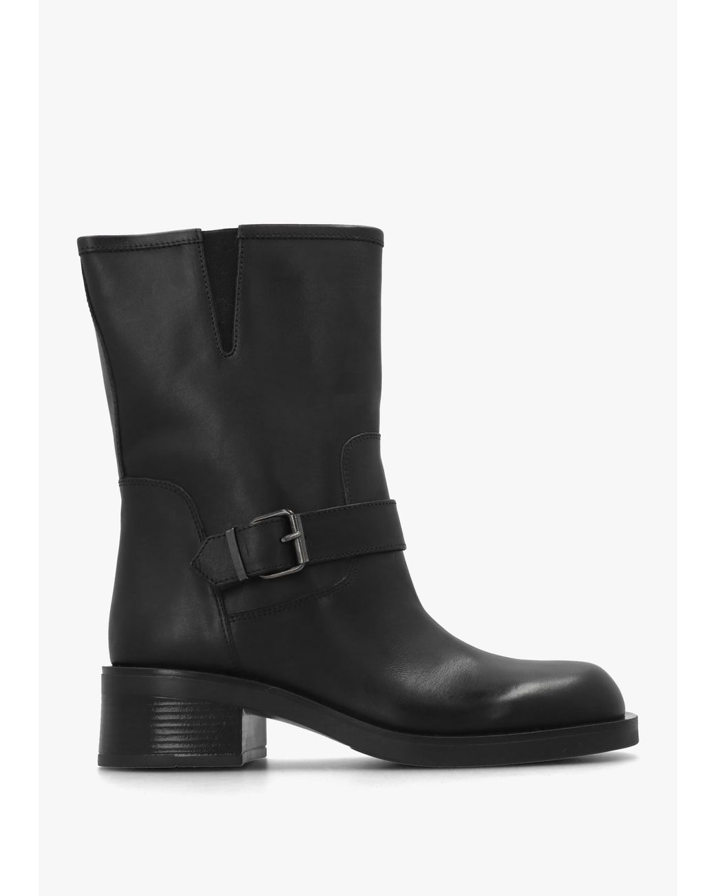 Daniel Black Naomi Buckle Biker Boots