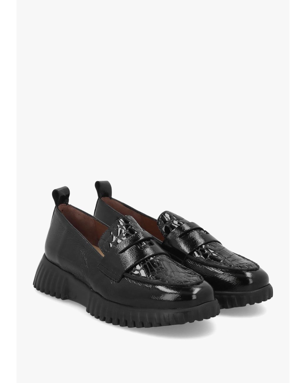 Wonders Black Flexfly 20 Loafers