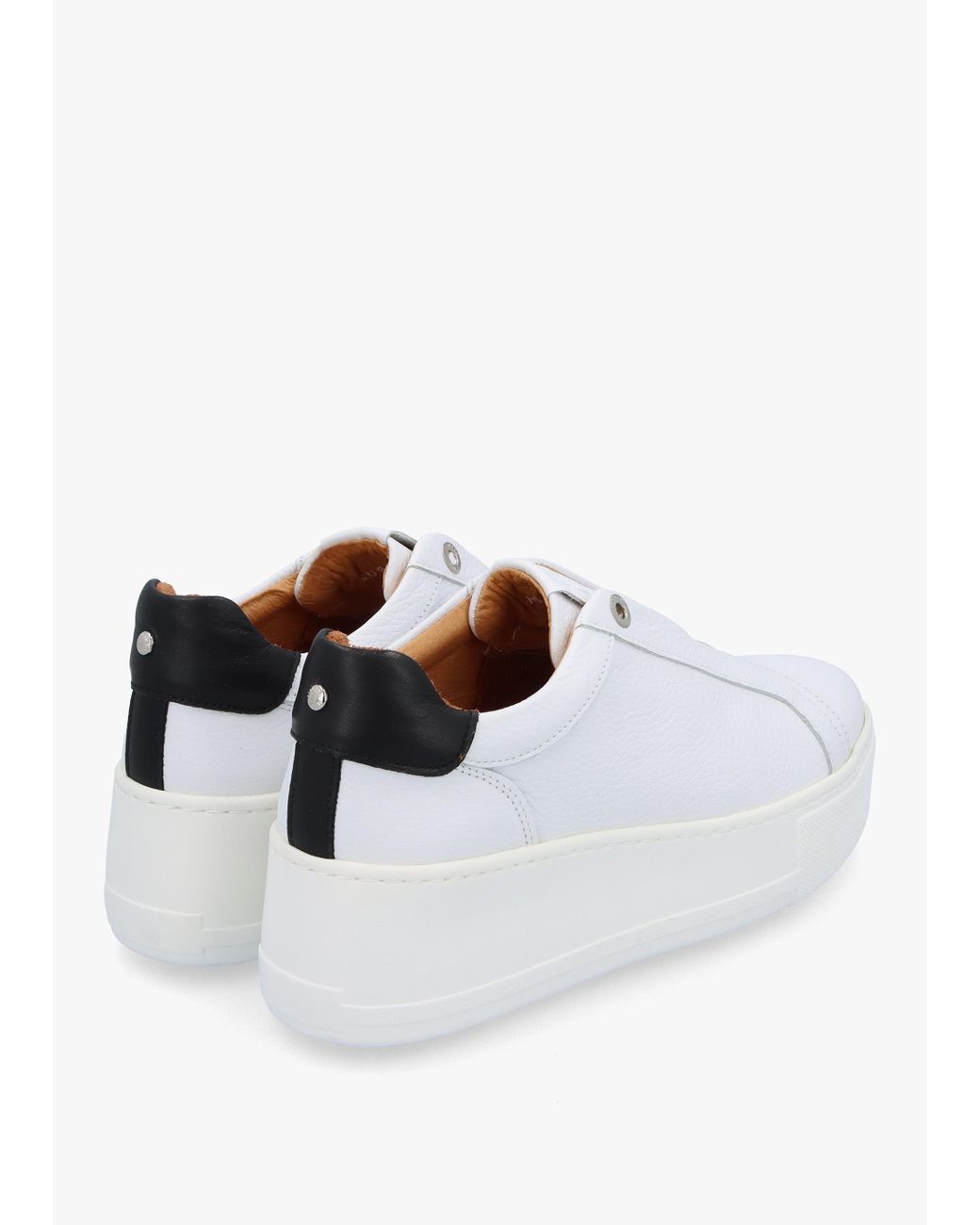 Moda in pelle white trainers sale