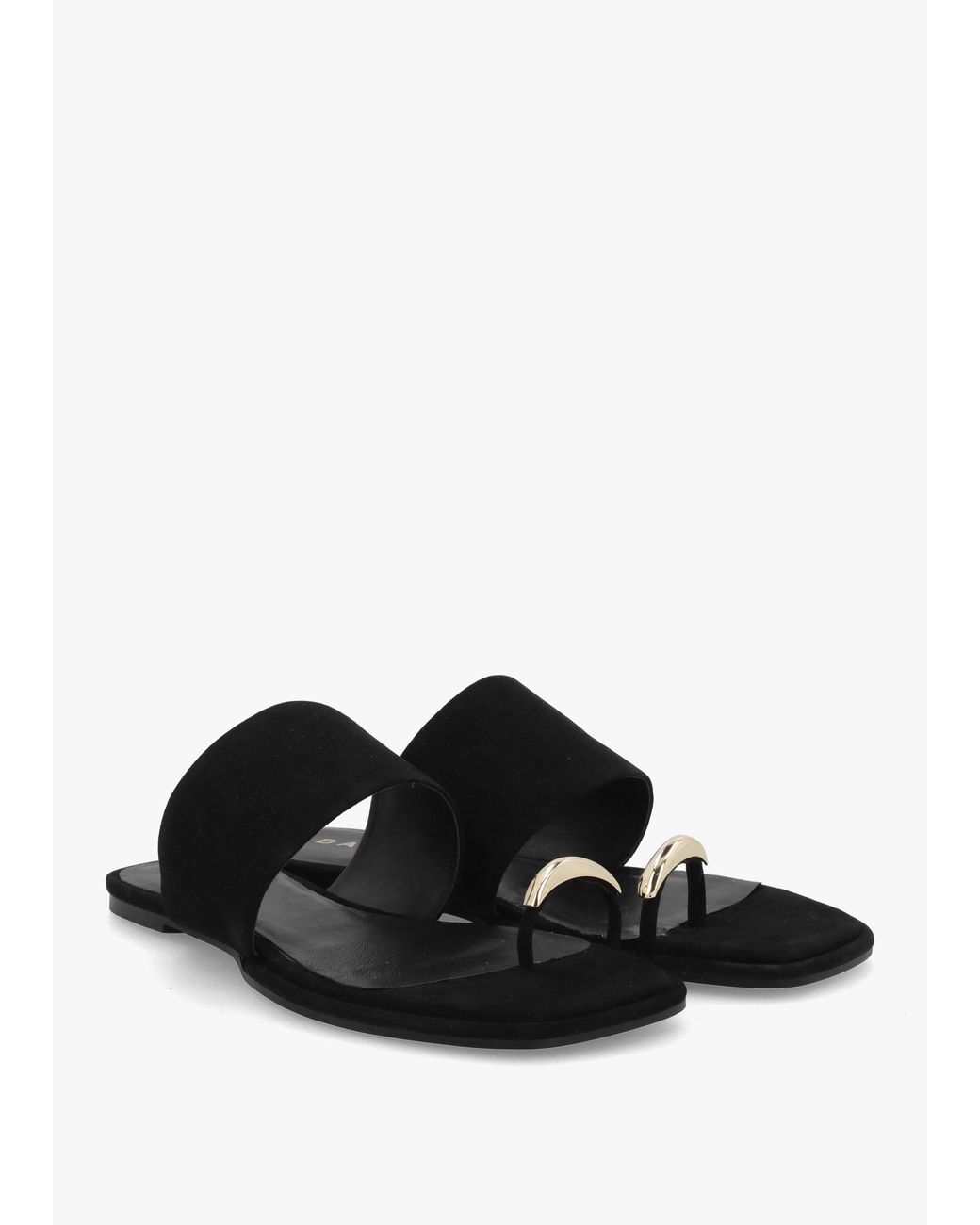 Daniel Black Eloop Ring Toe Post Flat Sandals