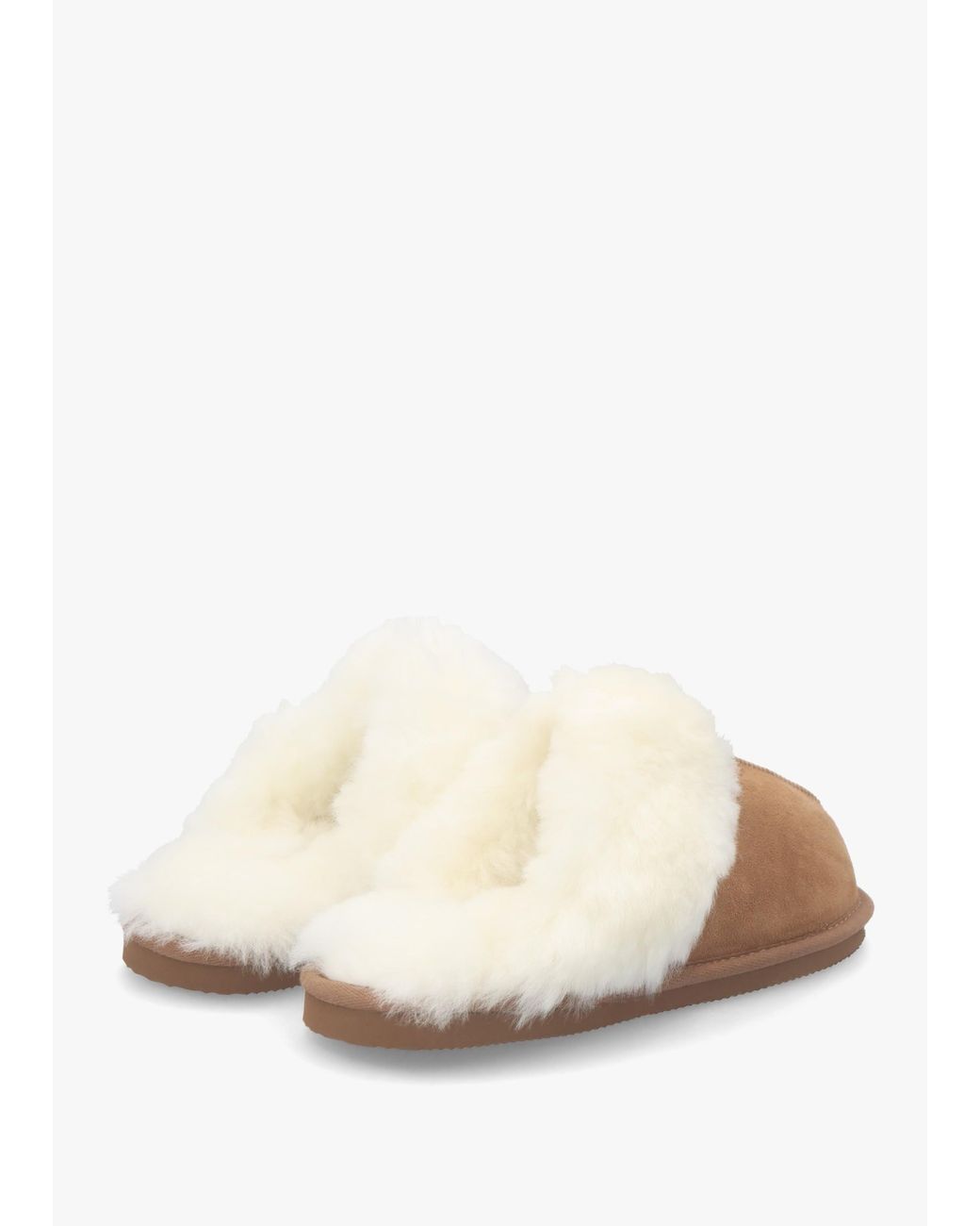 Daniel White Shut Tan Sheepskin Twinface Slippers
