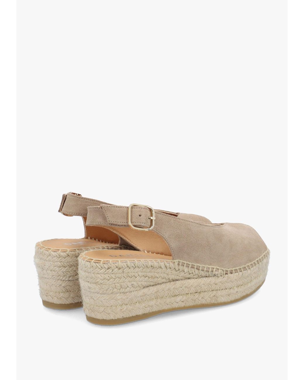 Daniel Natural Jeep Peep Toe Wedge Espadrilles