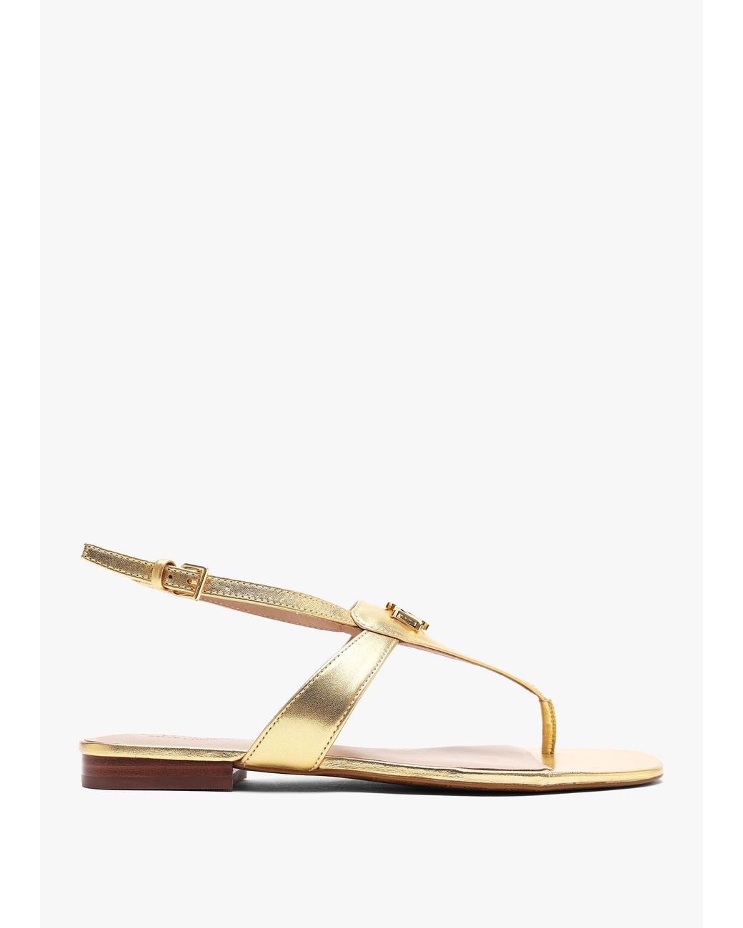 Ralph Lauren Natural Everley Modern Toe Post Sandals