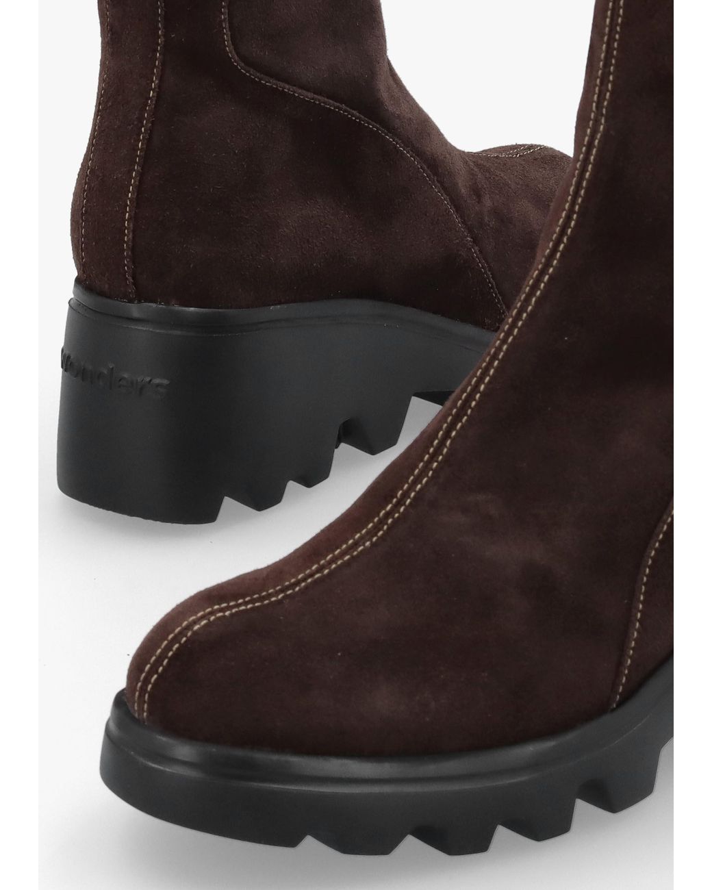 Wonders Brown G-7033 Wedge Ankle Boots