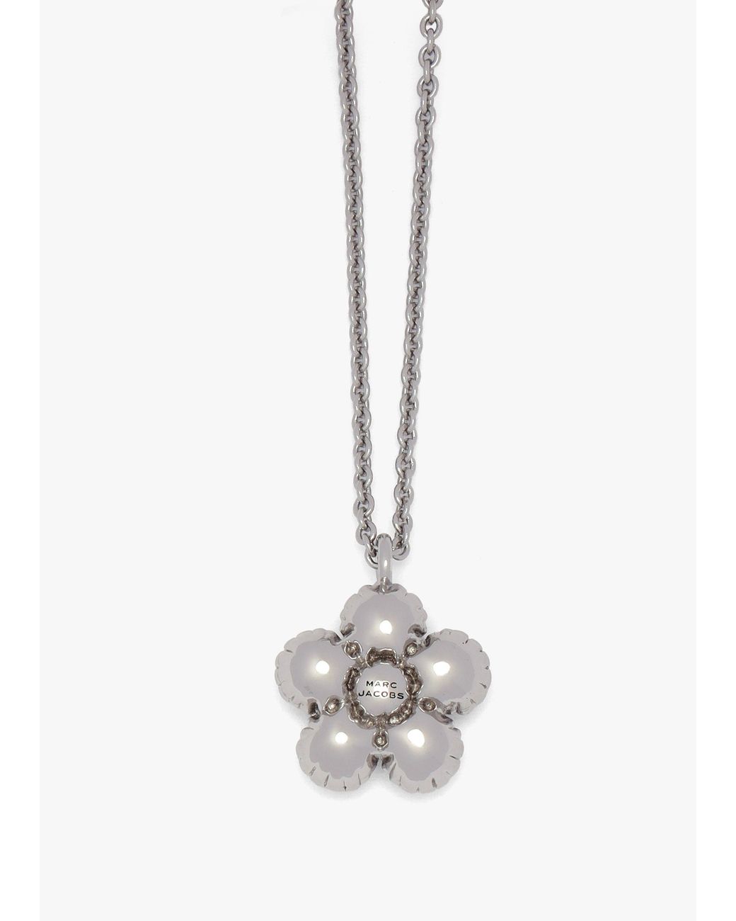 Marc Jacobs Blue The Daisy Balloon Light Antique Necklace