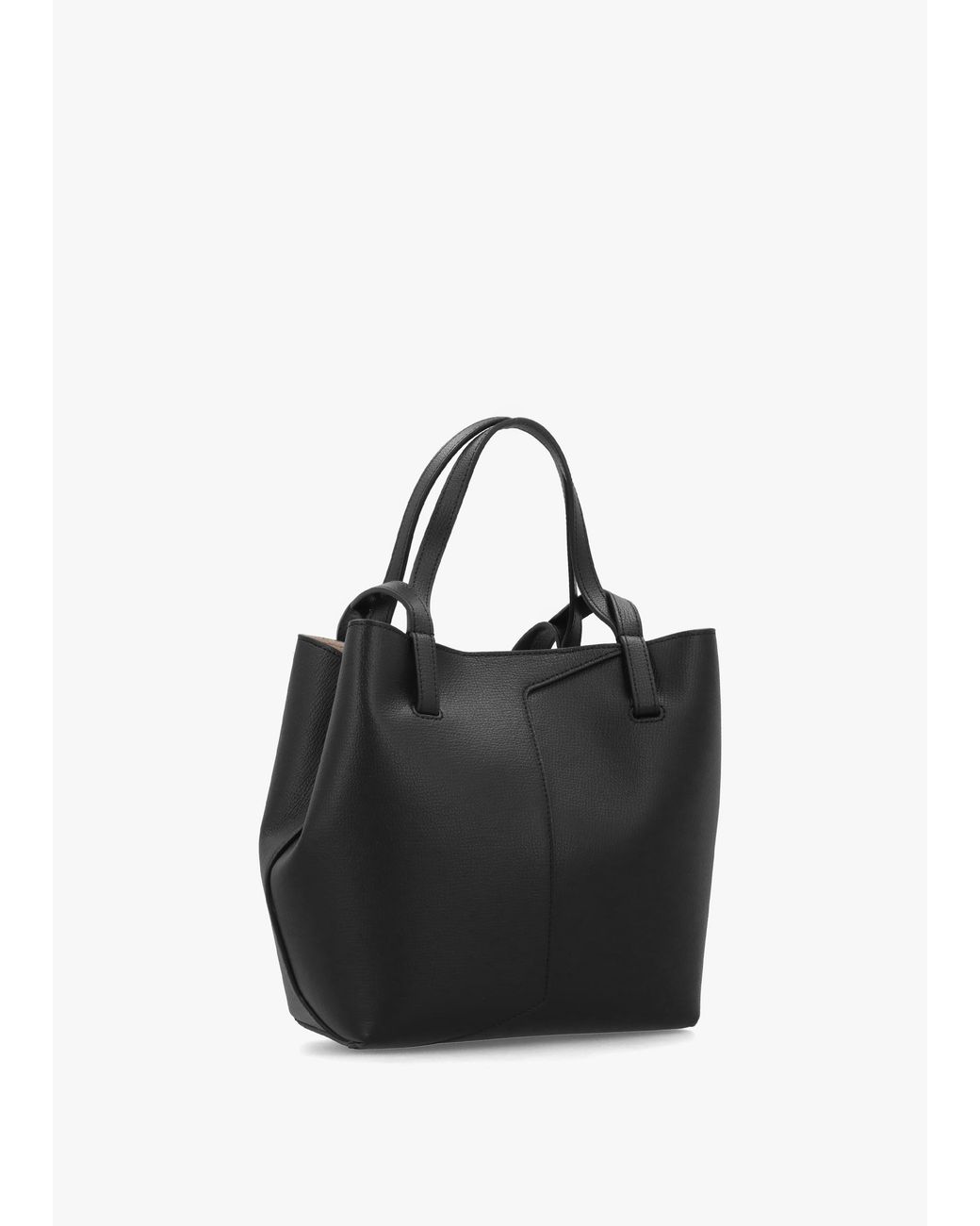 Emporio Armani Black 1981 Mini Leather Shoulder Bag