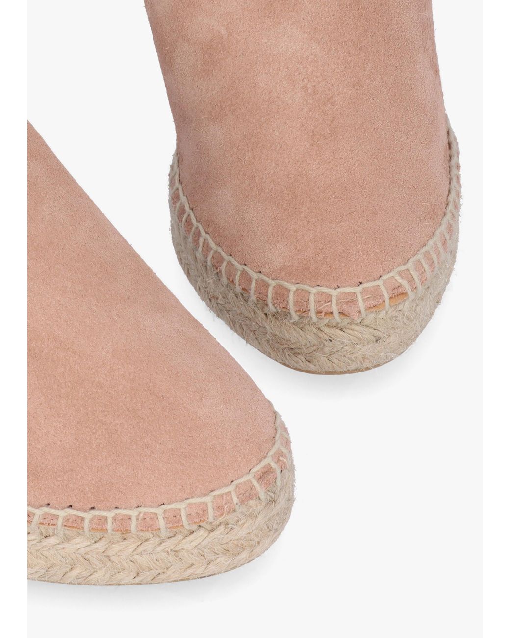 Daniel Multicolor Kris Nude Suede Wedge Espadrille Mules