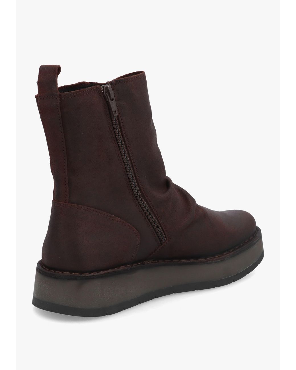 Fly London Brown Reno Expresso Antique Suede Ankle Boots