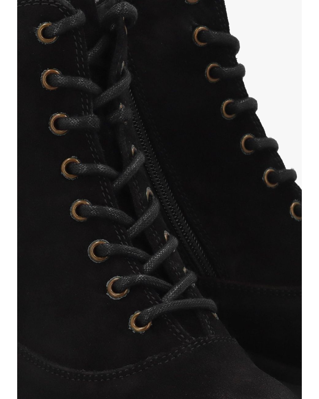 Fly London Black Wune Block Heel Ankle Boots