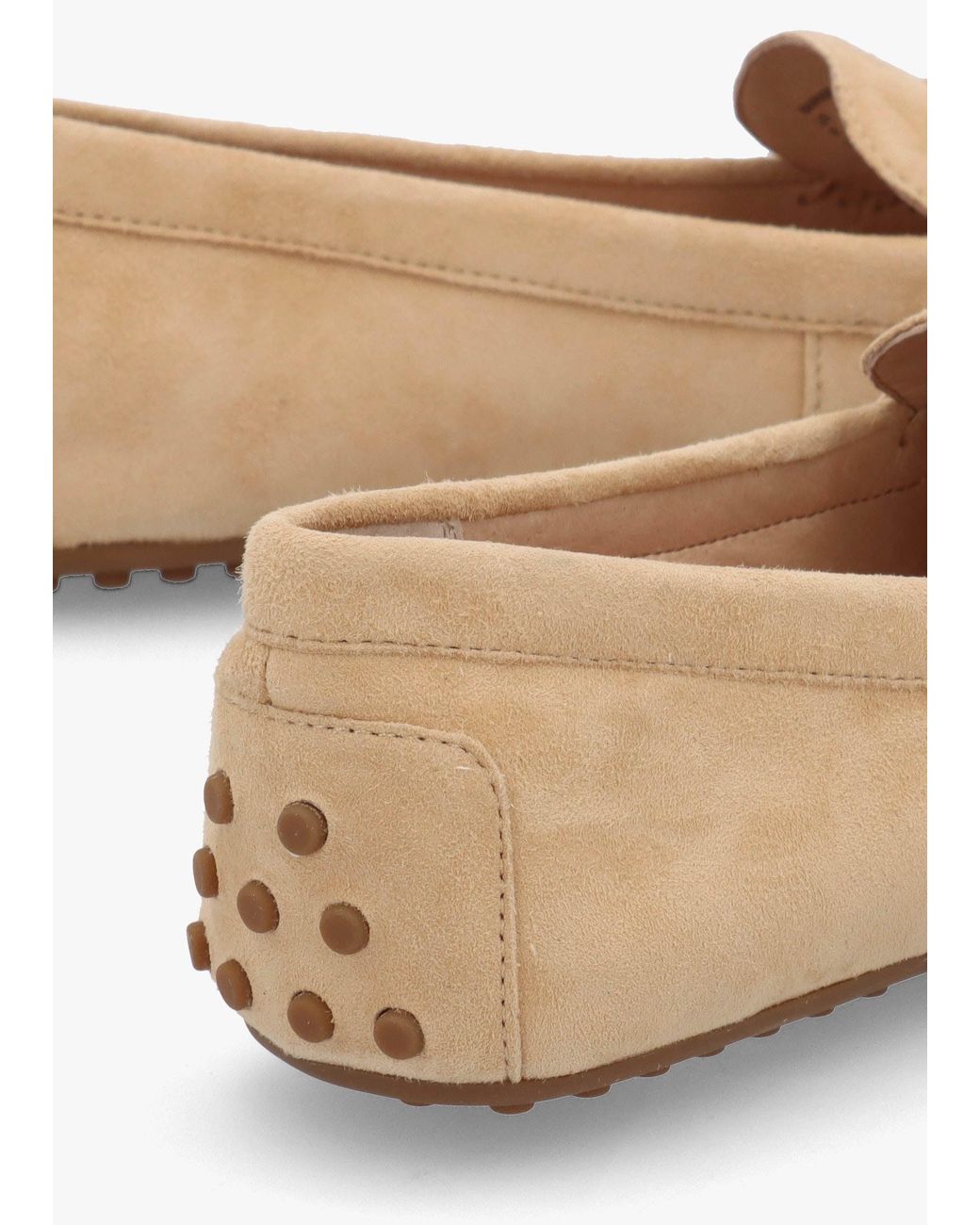 Ralph Lauren White Barnsbury Buff Suede Loafers