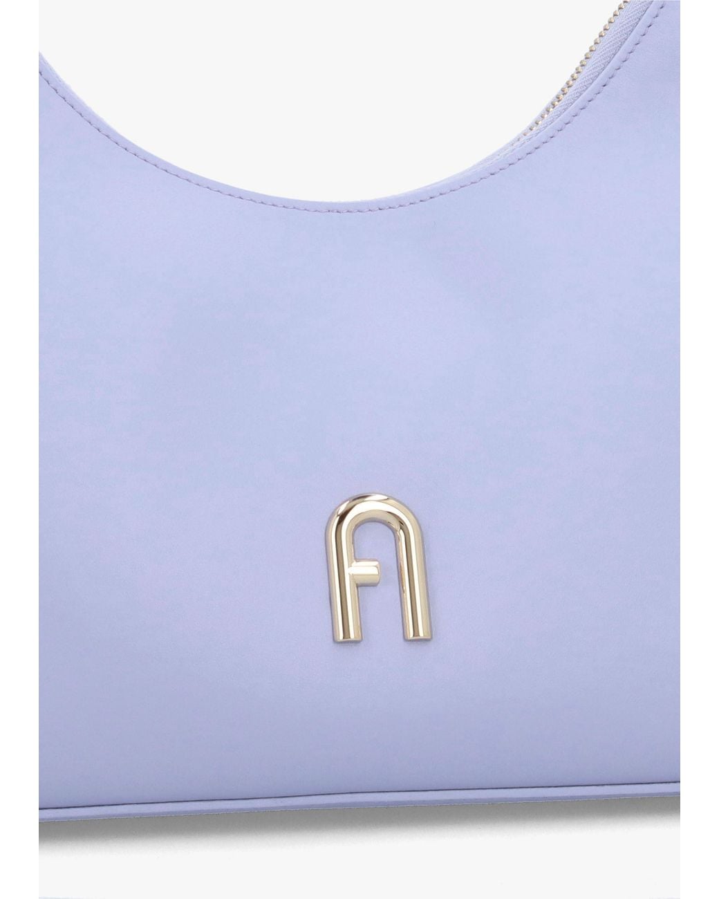 Furla Blue Small Diamante Light Leather Shoulder Bag