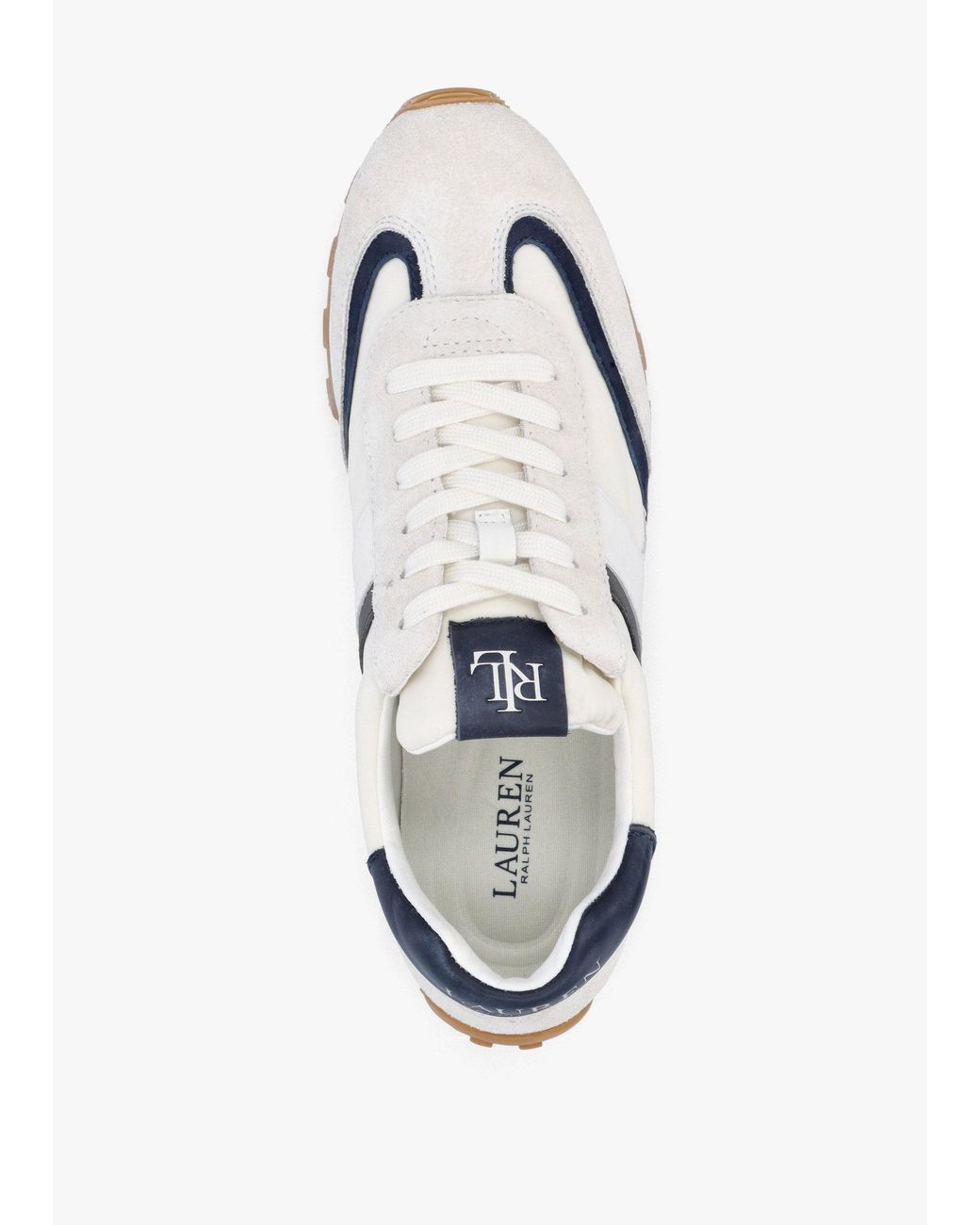 Ralph Lauren White Dani Snow & Leather & Suede Trainers