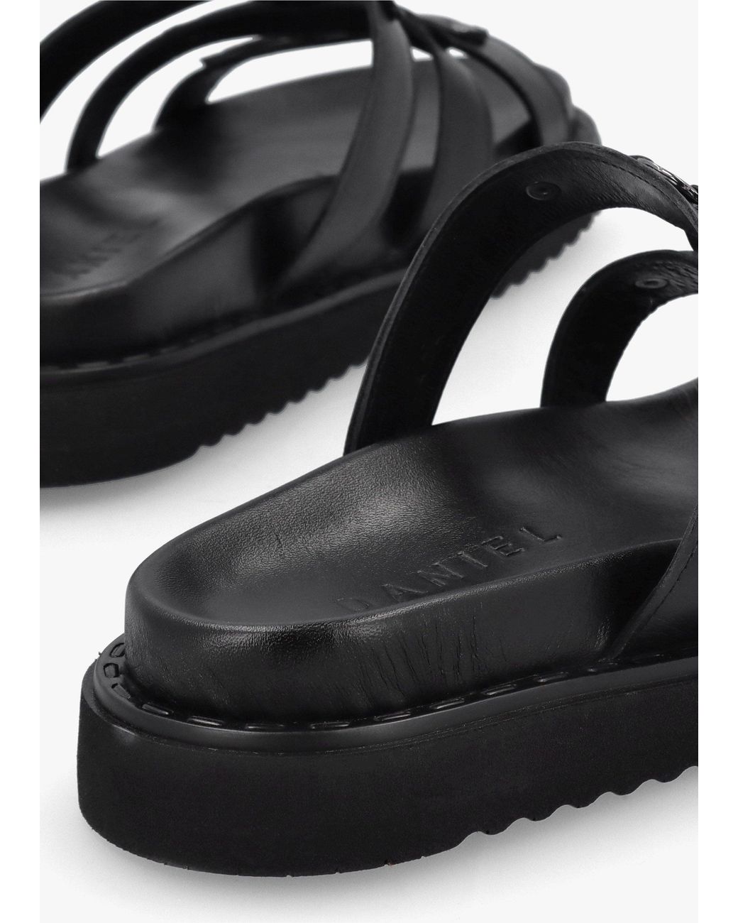 Daniel Black Ilene Three Bar Chunky Mules