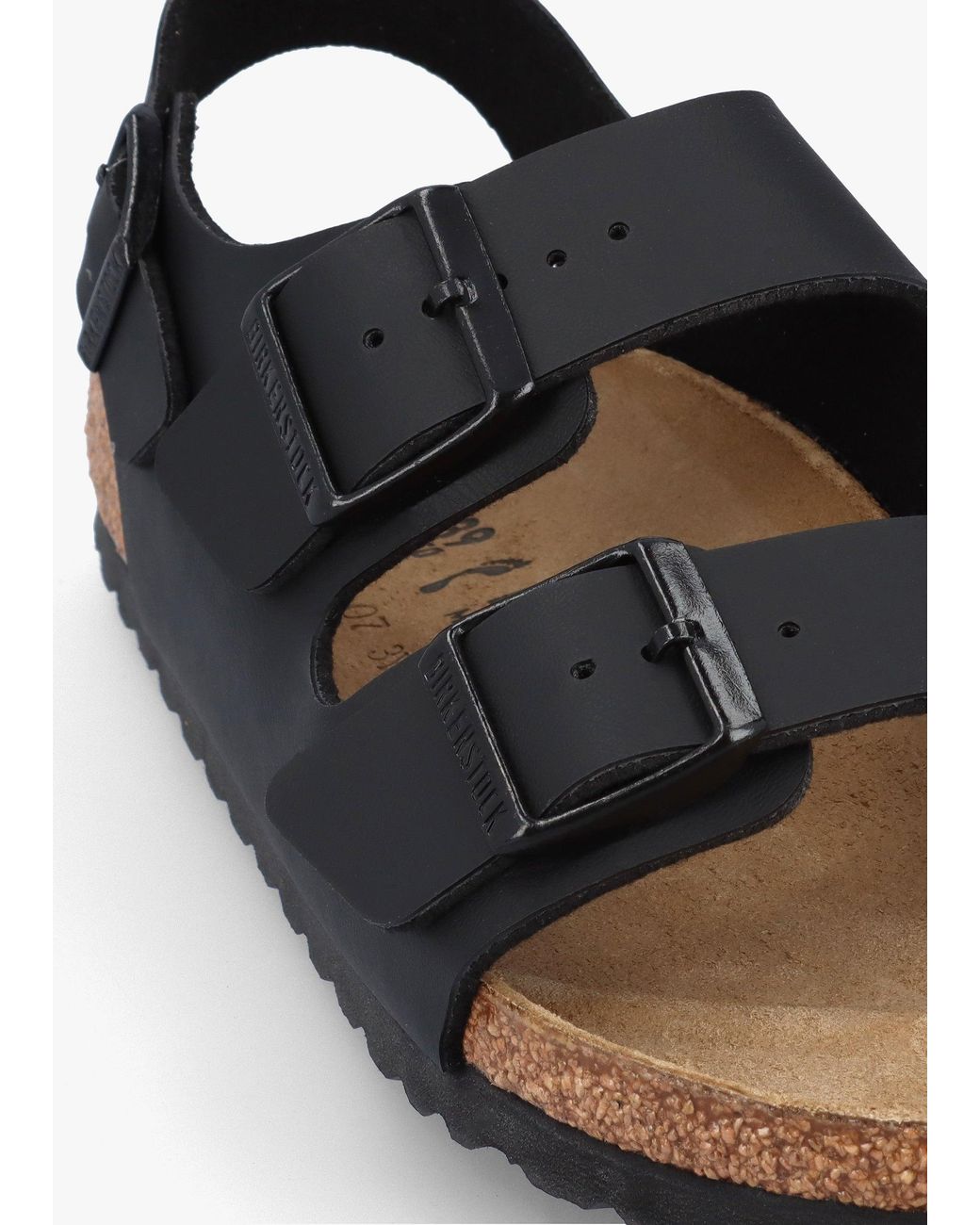 Birkenstock White Milano Birko-Flor Sandals
