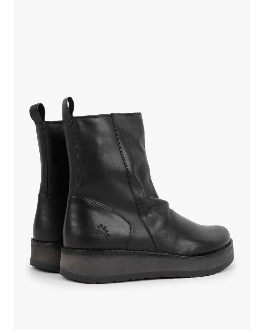 Fly London Black Reno Ankle Boots