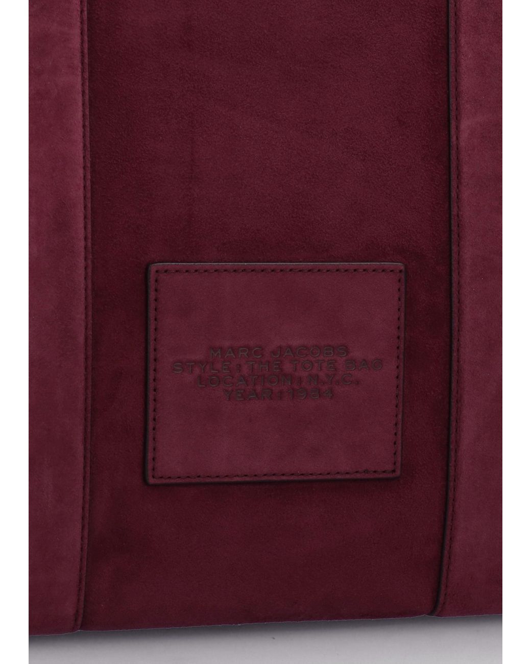 Marc Jacobs Purple The Suede Large Dark Plum Tote Bag