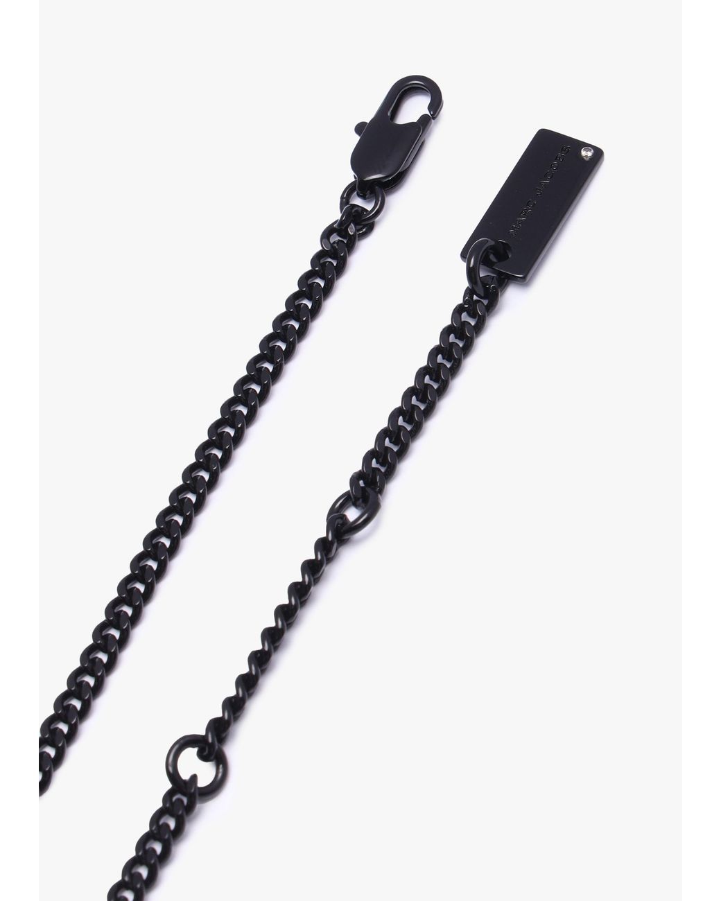 Marc Jacobs Black The Pave Tote Bag Crystal Necklace