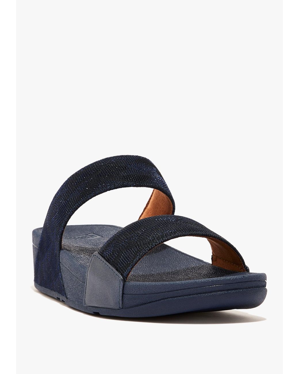 Fitflop Blue Lulu Glitz Slider Sandals